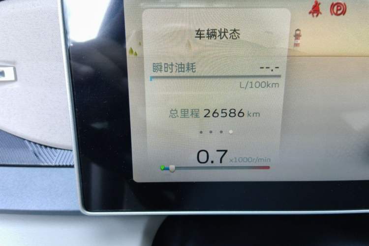 Used Geely Auto icon 2023 1.5TD Chocolate Smoothie Edition Odometer Close Up