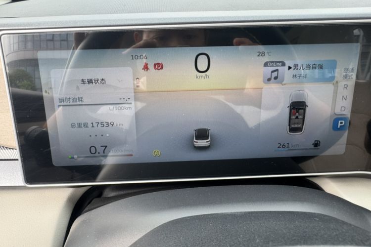 Used Geely Auto icon 2023 1.5TD Chocolate Smoothie Edition Odometer Close Up