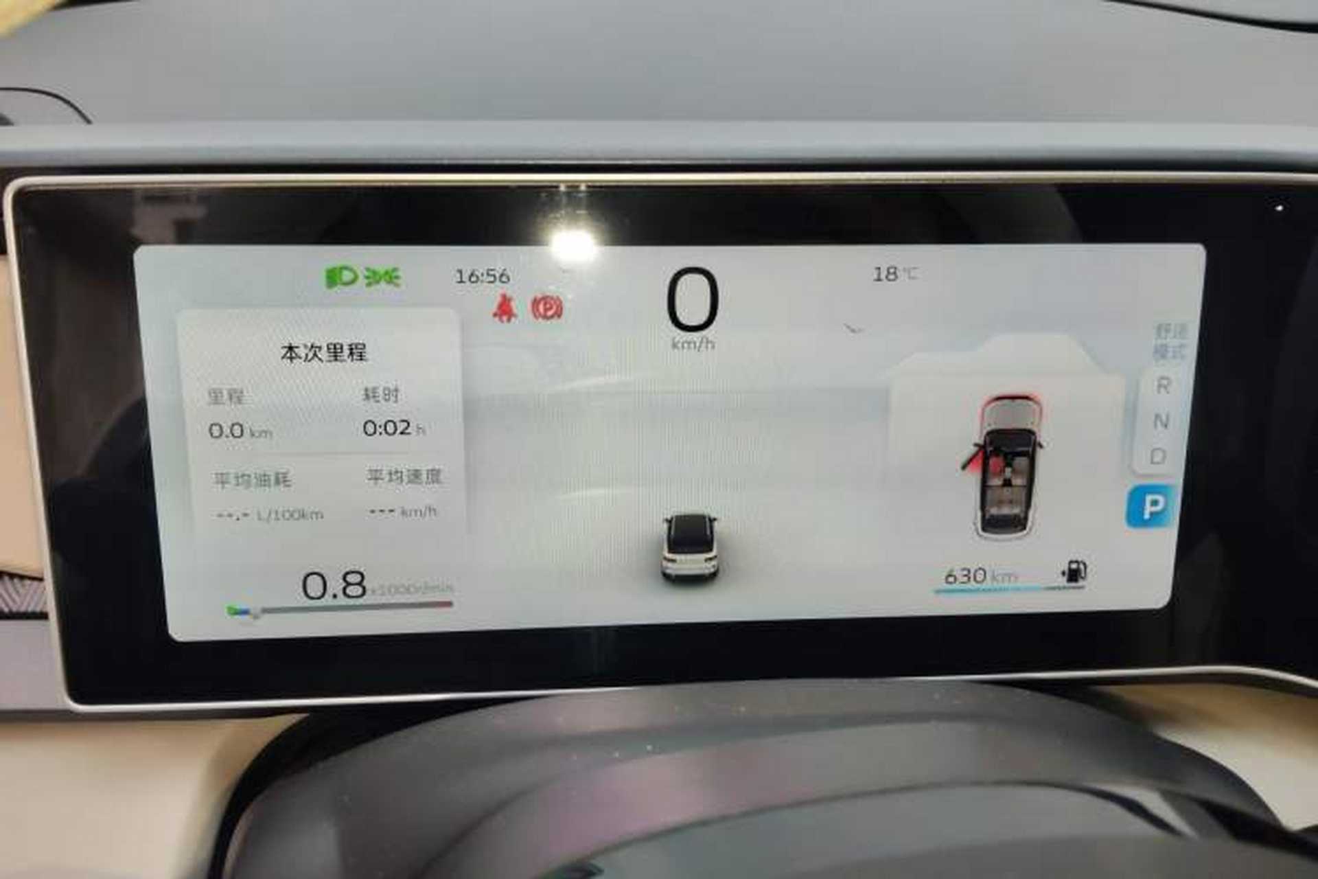Used Geely Auto icon 2023 1.5TD Chocolate Smoothie Edition Instrument Cluster