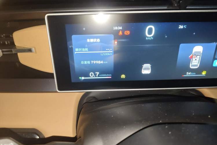 Used Geely Auto icon 2023 1.5TD Chocolate Smoothie Edition Odometer Close Up
