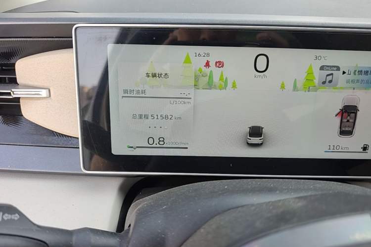 Used Geely Auto icon 2023 1.5TD Chocolate Smoothie Edition Odometer Close Up