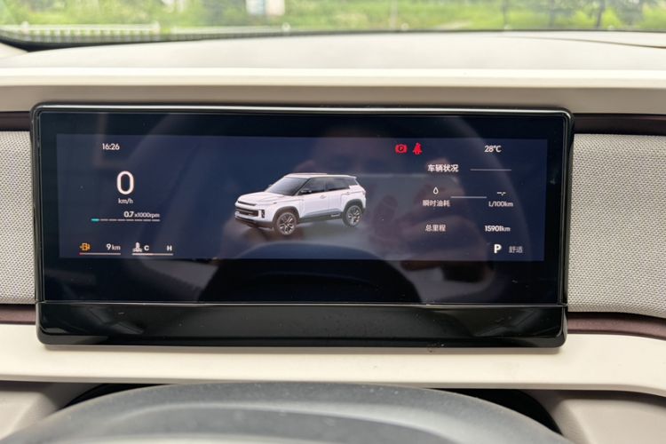 Used Geely Auto icon 2026 Model Chocolate 1.5TD Pure & Refined Edition Odometer Close Up