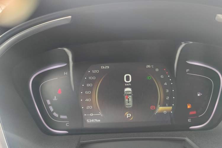 Used Geely Auto Jiajie 2021 1.8TD DCT Luxury Model Odometer Close Up