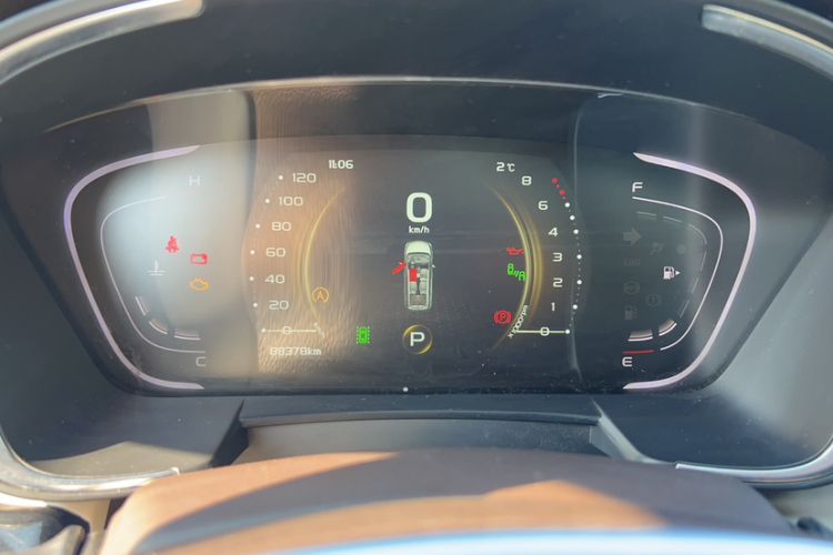 Used Geely Auto Jiajie 2019 1.5TD MHEV DCT Deluxe Edition Odometer Close Up