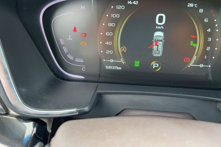 Used Geely Auto Jiajie 2019 1.5TD MHEV DCT Deluxe Edition Odometer Close Up