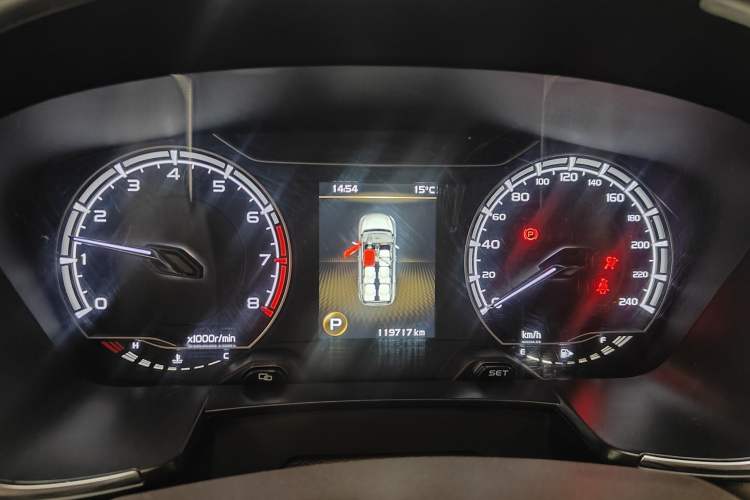 Used Geely Auto Jiajie 2021 1.8TD DCT Comfort Model Odometer Close Up