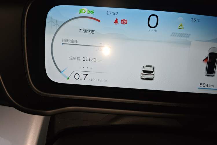 Used Geely Auto Jiajie 2023 Geely Jiaji L 1.5TD DCT Luxury Model Odometer Close Up