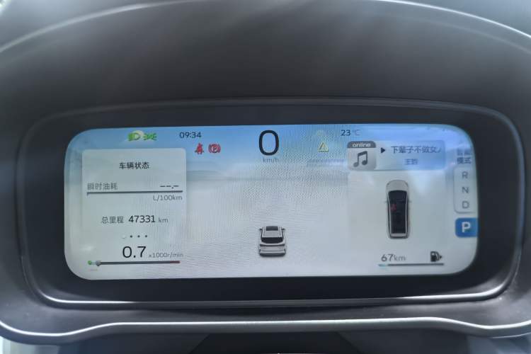 Used Geely Auto Jiajie 2023 Geely Jiaji L 1.5TD DCT Luxury Model Odometer Close Up
