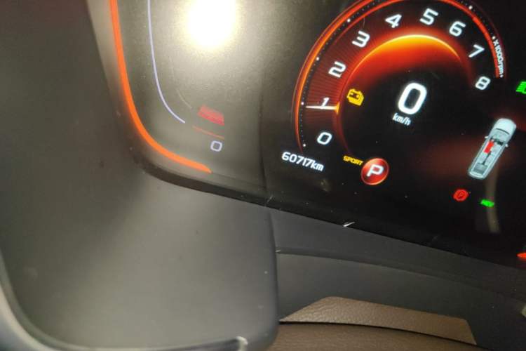 Used Geely Auto Jiajie New Energy 2019 1.5TD PHEV Yaoxiang Edition Odometer Close Up