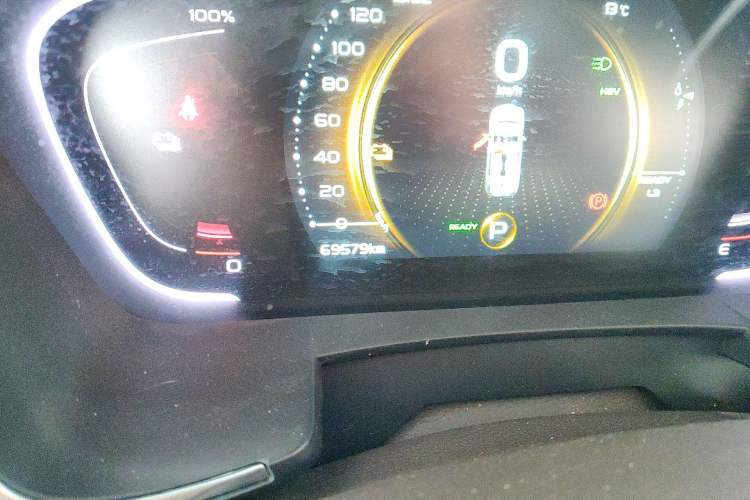 Used Geely Auto Jiajie New Energy 2019 1.5TD PHEV Premium Model Odometer Close Up