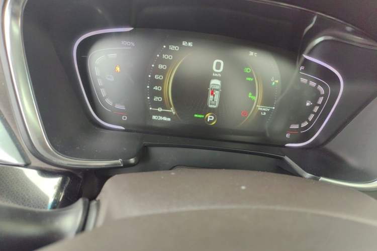 Used Geely Auto Jiajie New Energy 2019 1.5TD PHEV Deluxe Edition Odometer Close Up