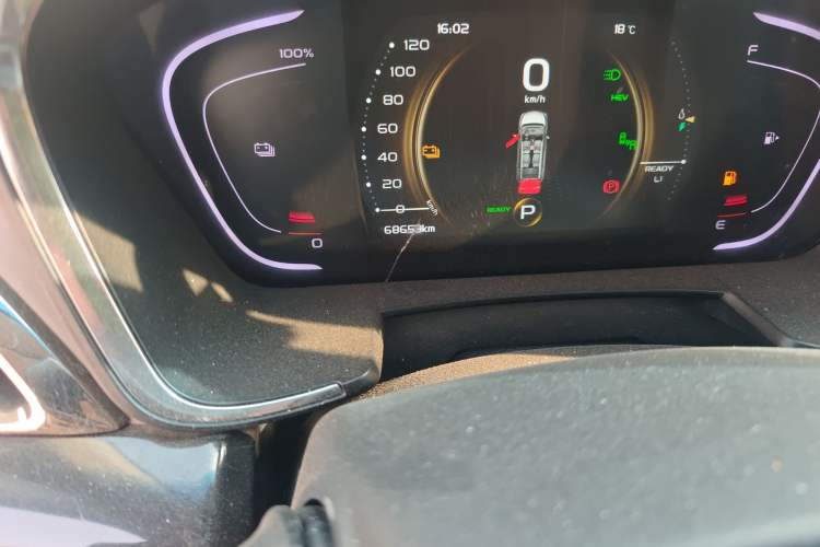 Used Geely Auto Jiajie New Energy 2019 1.5TD PHEV Deluxe Edition Odometer Close Up