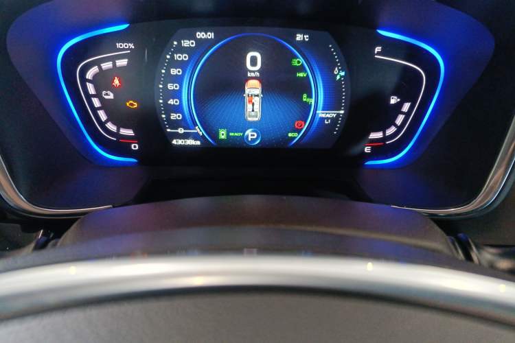 Used Geely Auto Jiajie New Energy 2019 1.5TD PHEV Deluxe Edition Odometer Close Up