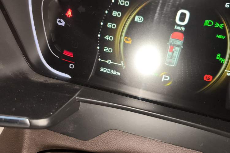 Used Geely Auto Jiajie New Energy 2019 1.5TD PHEV Deluxe Edition Odometer Close Up