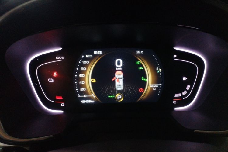 Used Geely Auto Jiajie New Energy 2019 1.5TD PHEV Deluxe Edition Odometer Close Up