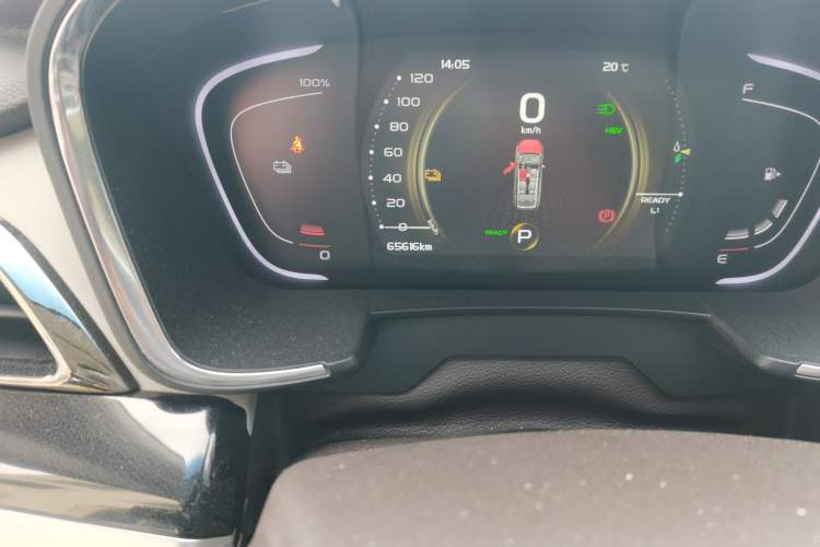 Used Geely Auto Jiajie New Energy 2019 1.5TD PHEV Premium Model Odometer Close Up
