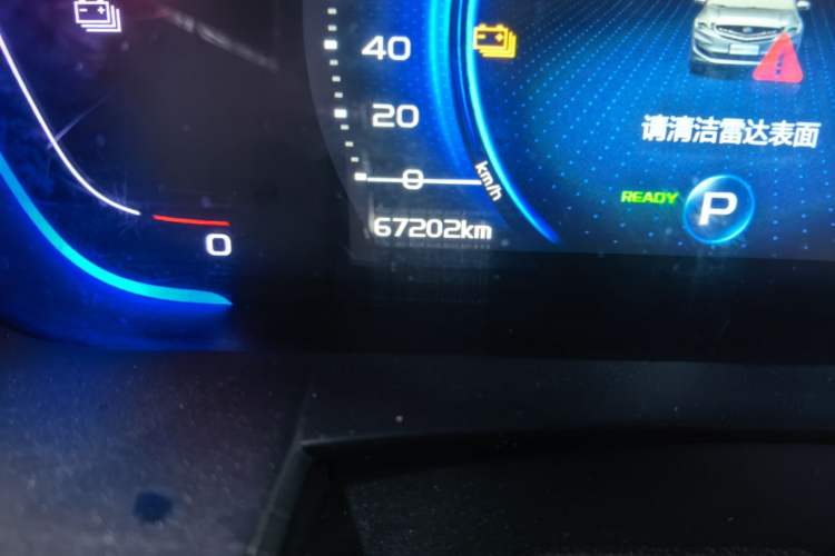 Used Geely Auto Jiajie New Energy 2019 1.5TD PHEV Deluxe Edition Odometer Close Up