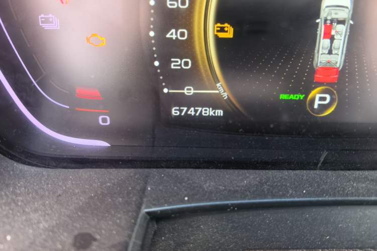 Used Geely Auto Jiajie New Energy 2019 1.5TD PHEV Deluxe Edition Odometer Close Up