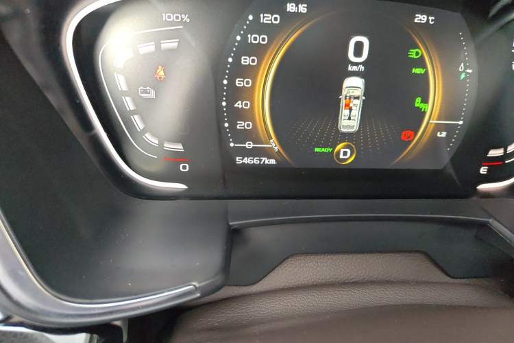 Used Geely Auto Jiajie New Energy 2021 ePro 1.5TD PHEV Deluxe Model Odometer Close Up