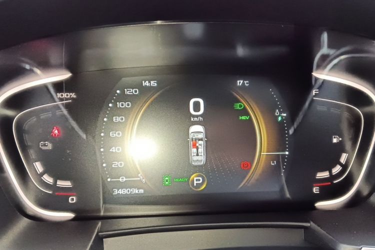 Used Geely Auto Jiajie New Energy 2022 1.5TD PHEV Platinum Deluxe Edition Odometer Close Up