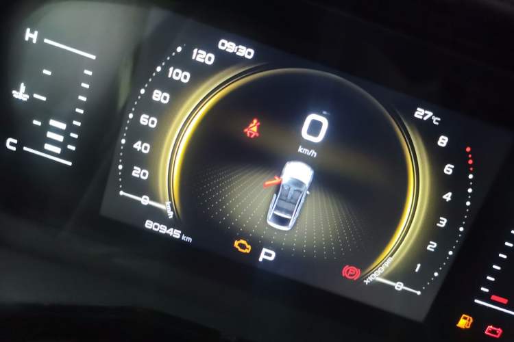 Used Geely Auto Monjaro 2020 High-Energy Edition 350T Yáoxīngzhě Odometer Close Up