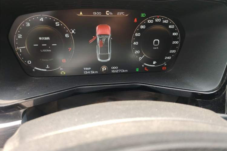 Used Geely Auto Monjaro 2019 350T Dark Knight Limited Edition Odometer Close Up