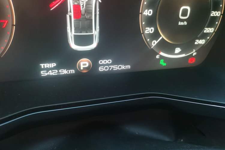 Used Geely Auto Monjaro 2019 350T Dark Knight Limited Edition Odometer Close Up