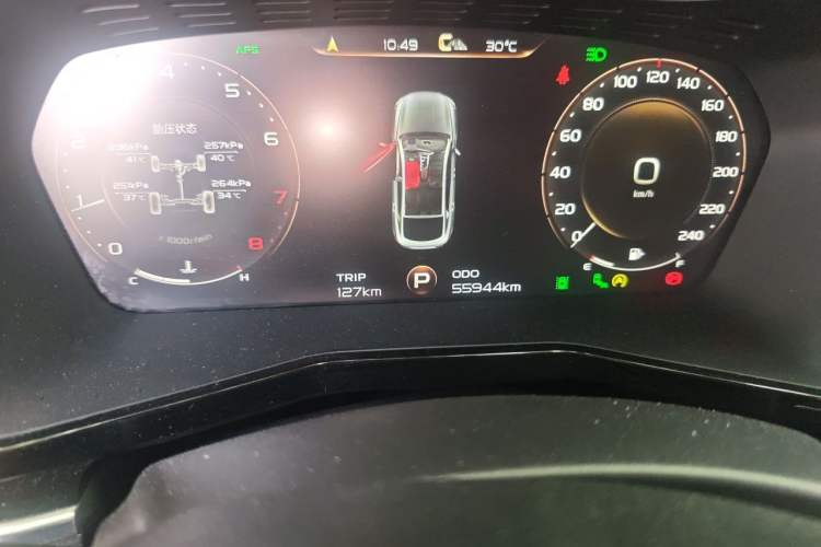 Used Geely Auto Monjaro 2019 300T YAOXINGZHE Odometer Close Up