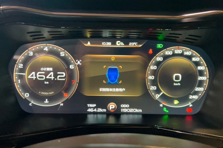 Used Geely Auto Monjaro 2019 350T Yuxingzhe AWD Odometer Close Up