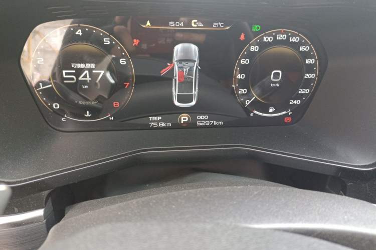 Used Geely Auto Monjaro 2019 350T Yuxingzhe Odometer Close Up
