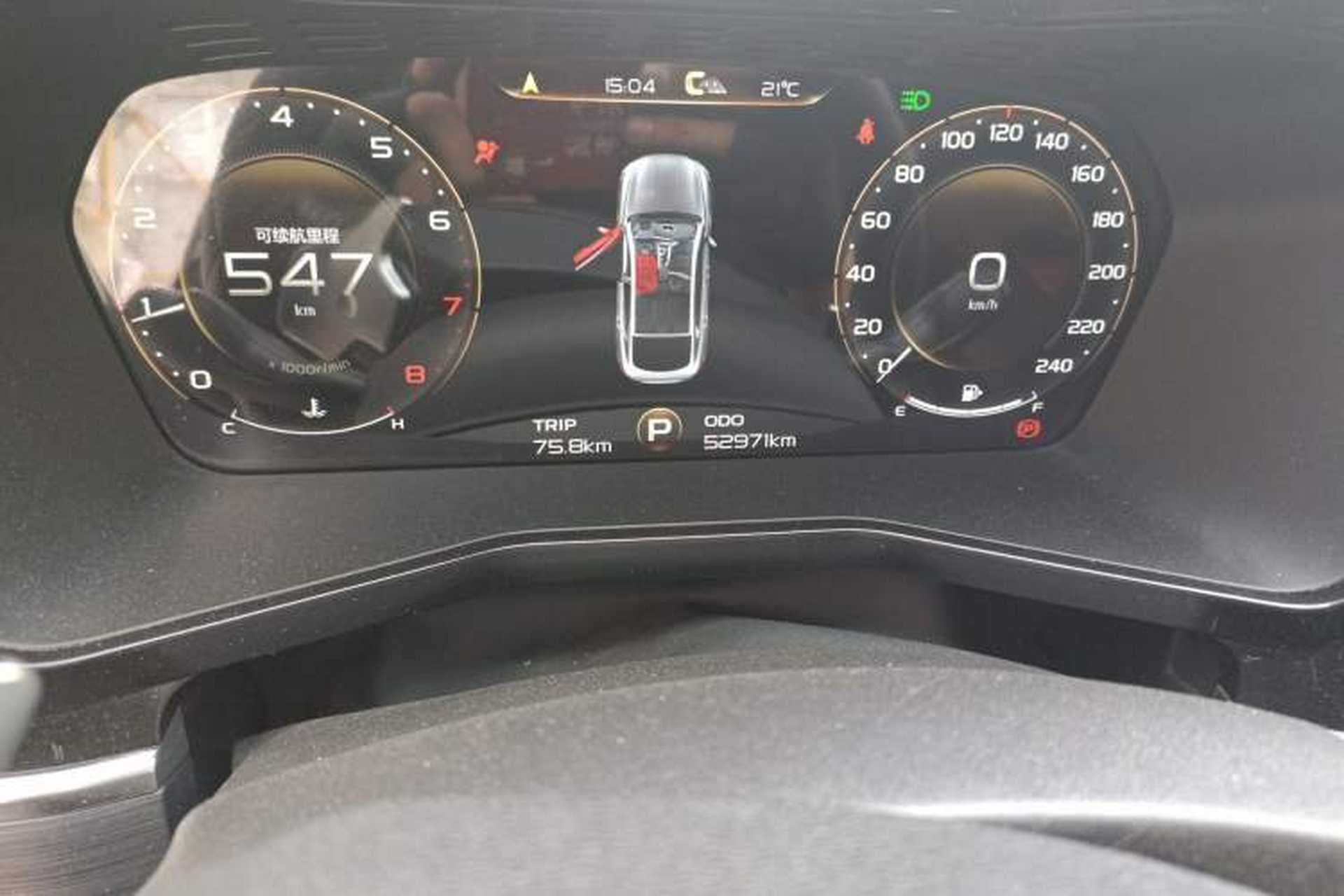 Used Geely Auto Monjaro 2019 350T Yuxingzhe Odometer Close Up