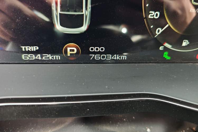 Used Geely Auto Monjaro 2019 350T Yuxingzhe AWD Odometer Close Up