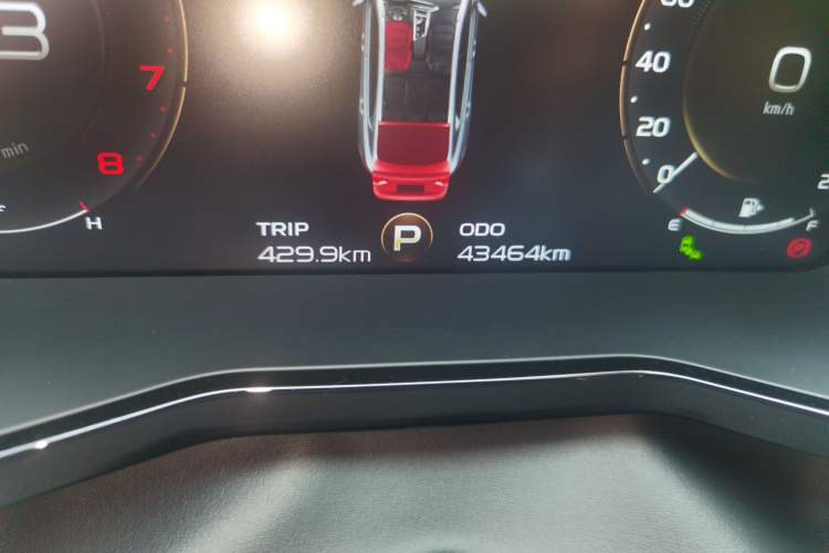 Used Geely Auto Monjaro 2019 350T Yuxingzhe AWD Odometer Close Up