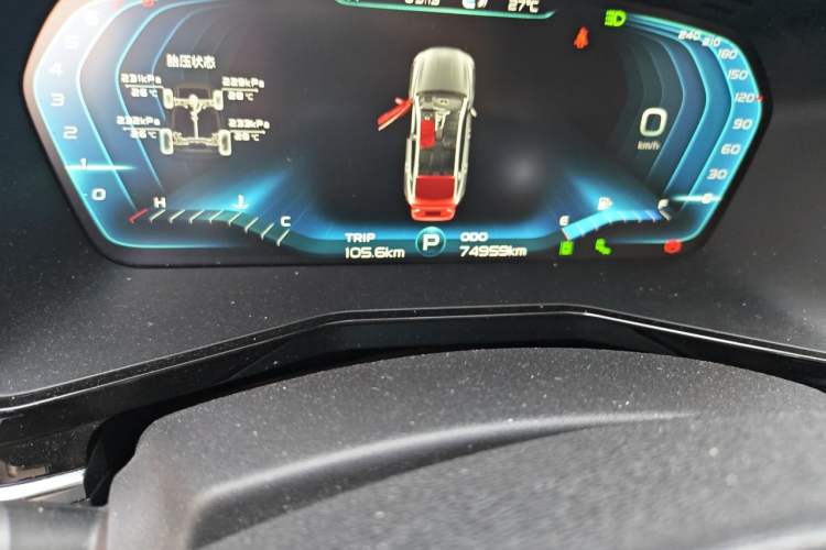 Used Geely Auto Monjaro 2019 350T Yuxingzhe AWD Odometer Close Up