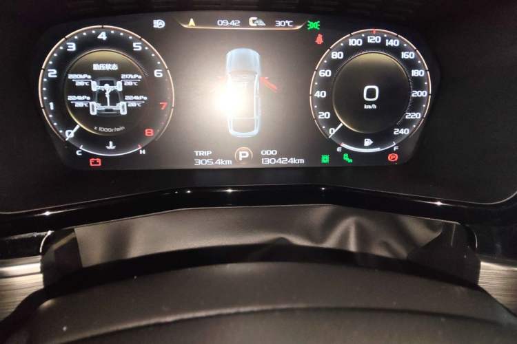 Used Geely Auto Monjaro 2019 350T Yuxingzhe Odometer Close Up
