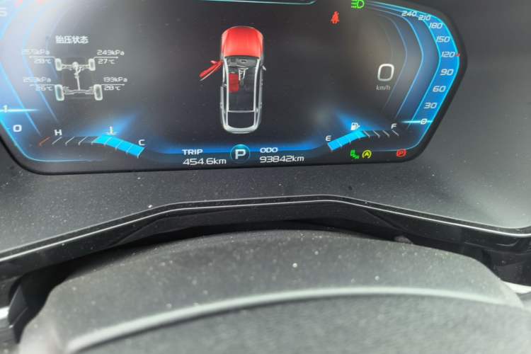 Used Geely Auto Monjaro 2019 300T YAOXINGZHE Odometer Close Up