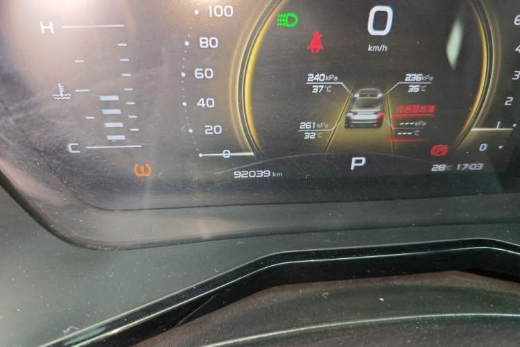 Used Geely Auto Monjaro 2019 350T YAOXINGZHE Odometer Close Up