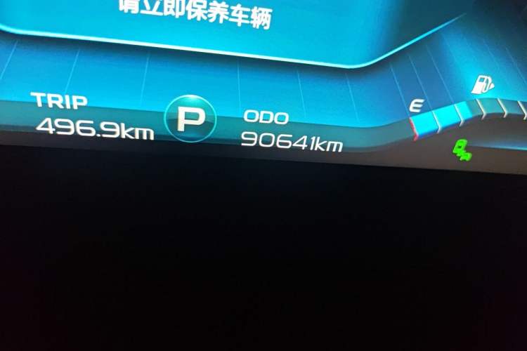 Used Geely Auto Monjaro 2019 350T Yuxingzhe Odometer Close Up