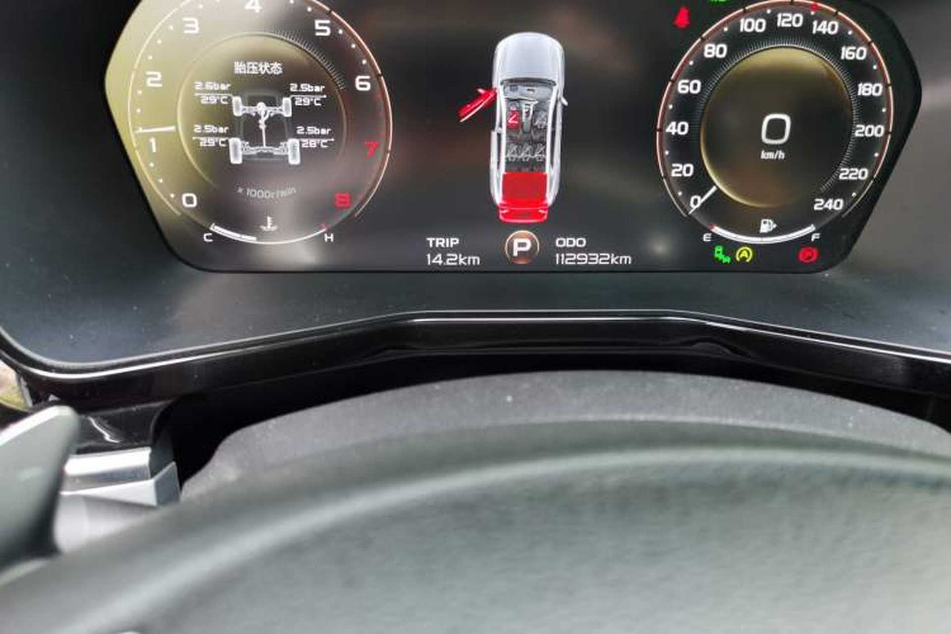 Used Geely Auto Monjaro 2019 300T YAOXINGZHE Odometer Close Up