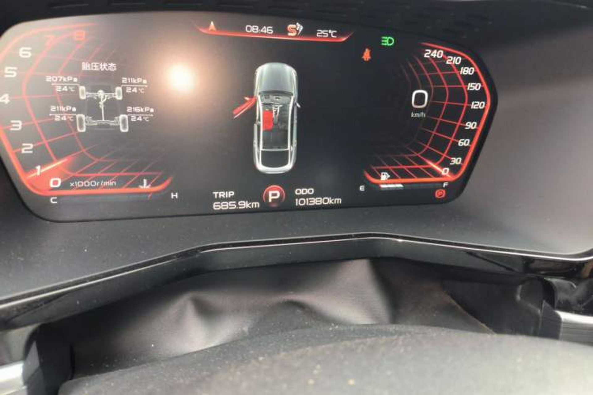 Used Geely Auto Monjaro 2019 350T Yuxingzhe Odometer Close Up