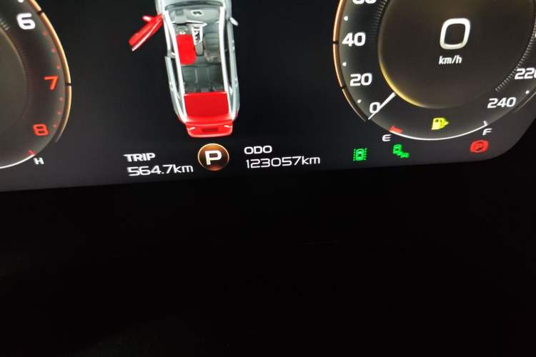 Used Geely Auto Monjaro 2019 350T Yuxingzhe Odometer Close Up
