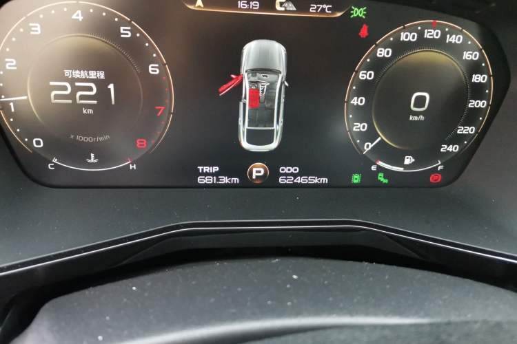 Used Geely Auto Monjaro 2019 350T Yuxingzhe Odometer Close Up