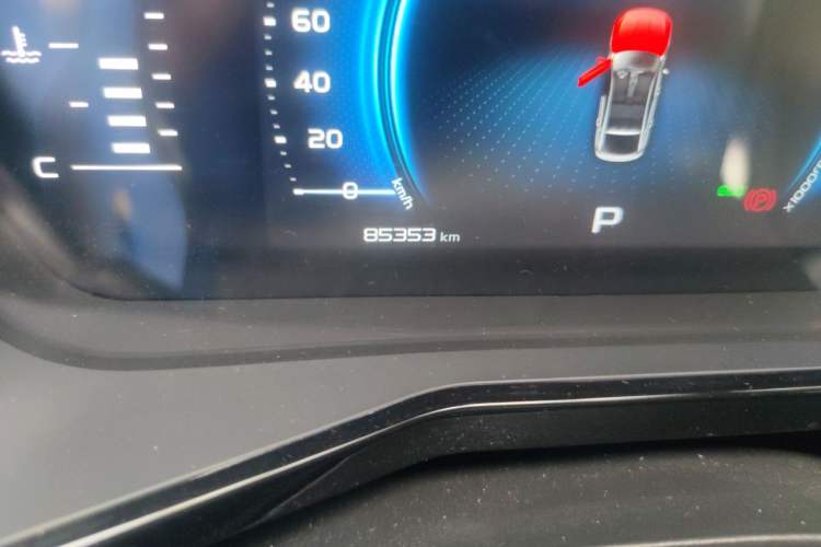 Used Geely Auto Monjaro 2020 High-Energy Edition 350T Yáoxīngzhě Odometer Close Up
