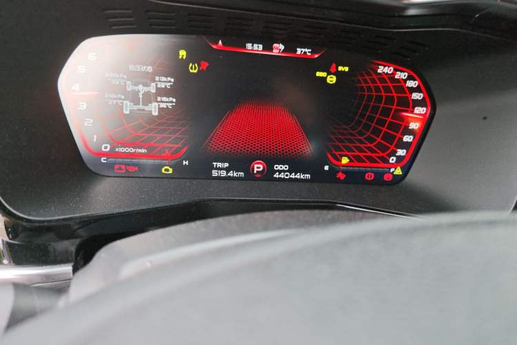 Used Geely Auto Monjaro 2020 High-Energy Edition 350T Yuxingzhe Odometer Close Up