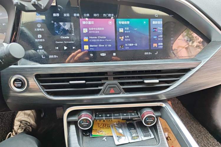Used Geely Auto Monjaro 2020 High-Energy Edition 350T Yáoxīngzhě Audio And AC Panel