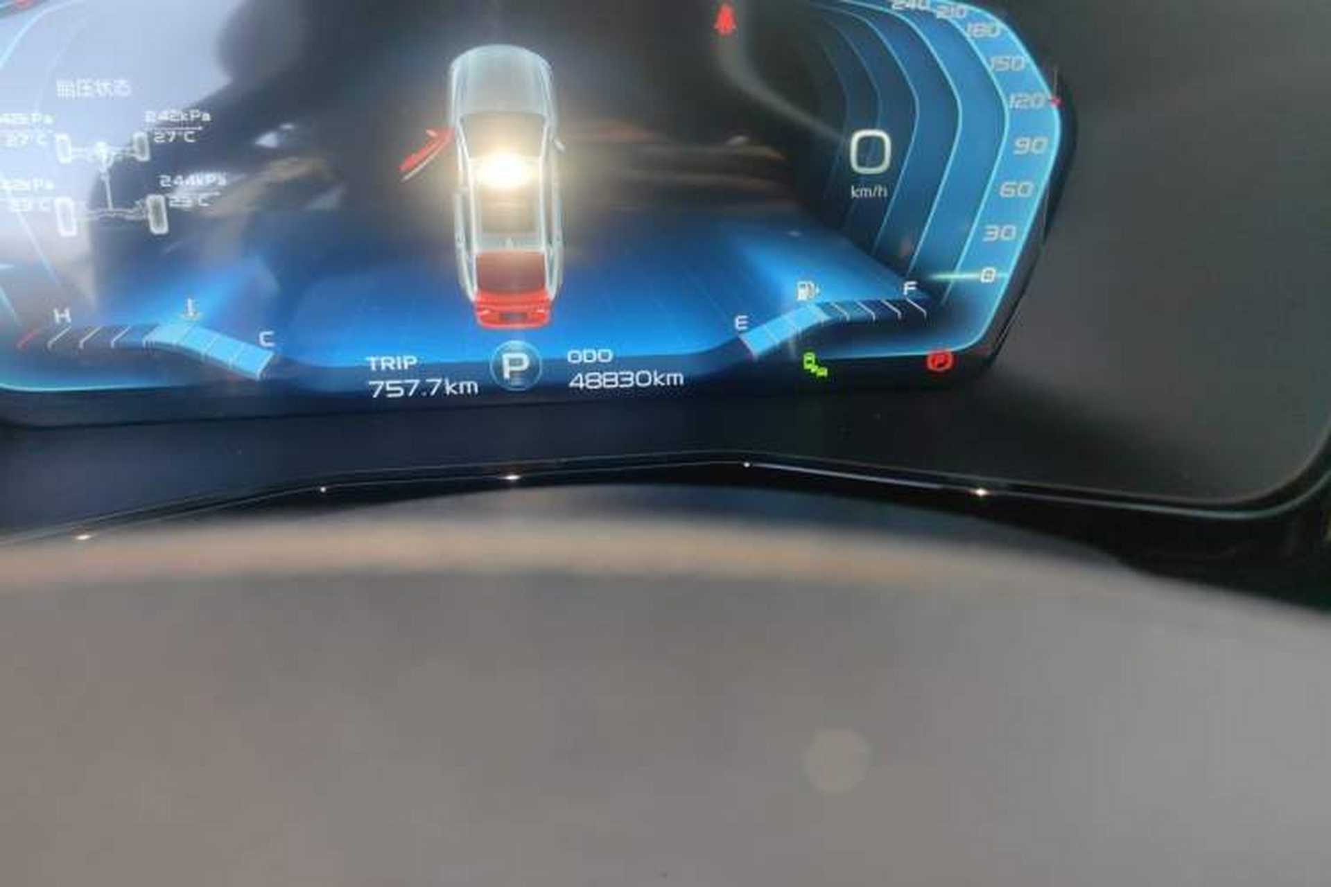 Used Geely Auto Monjaro 2020 High-Energy Edition 350T Yuxingzhe Odometer Close Up
