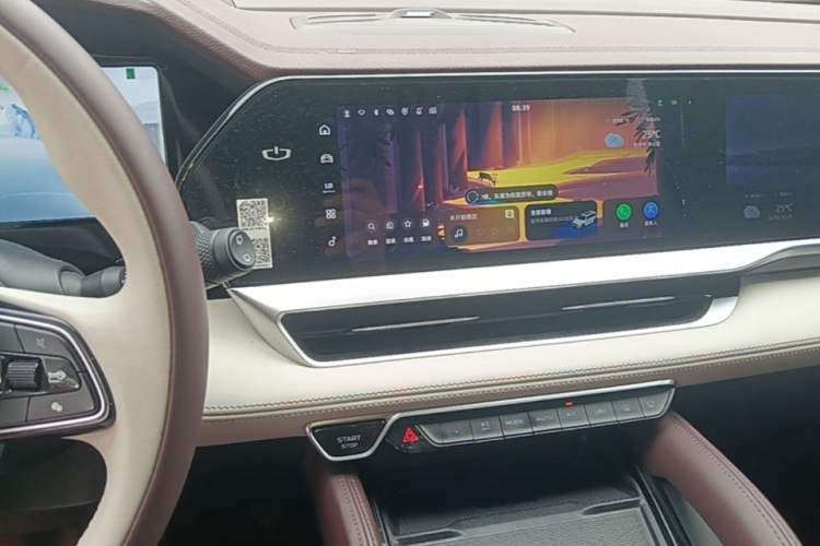 Used Geely Auto Monjaro L 2021 2.0TD DCT EVO Two-Wheel Drive Smart Luxury Version Audio And AC Panel