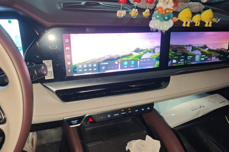 Used Geely Auto Monjaro L 2021 2.0TD DCT EVO Two-Wheel Drive Smart Luxury Version Audio And AC Panel