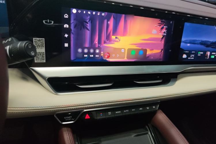 Used Geely Auto Monjaro L 2021 2.0TD DCT EVO Two-Wheel Drive Smart Luxury Version Audio And AC Panel