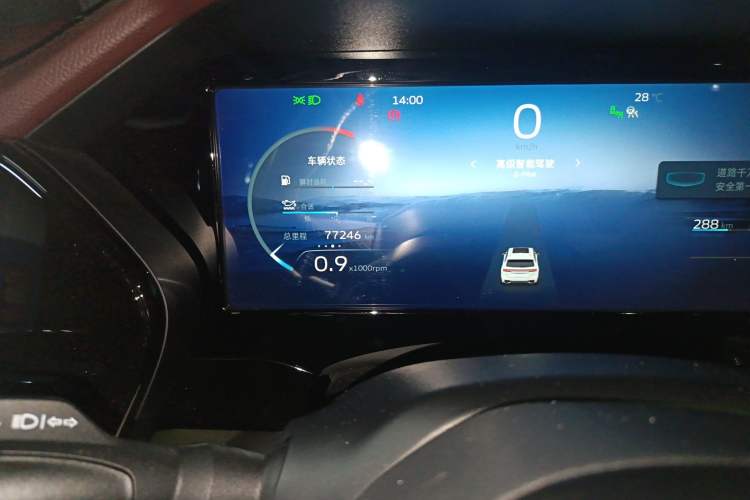 Used Geely Auto Monjaro L 2021 2.0TD High-Power Automatic All-Wheel-Drive Flagship Version Odometer Close Up